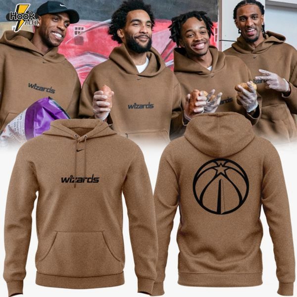 Limited Edition Washington Wizards Brown Nike Hoodie
