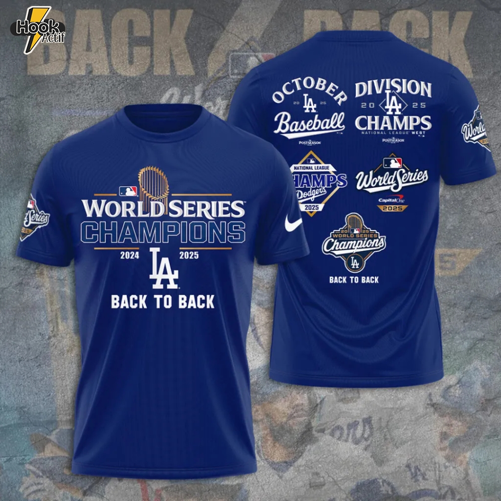 Los Angeles Dodgers World Series 2025 3D Apparel Los Angeles Dodgers World Series 2025 3D Apparel