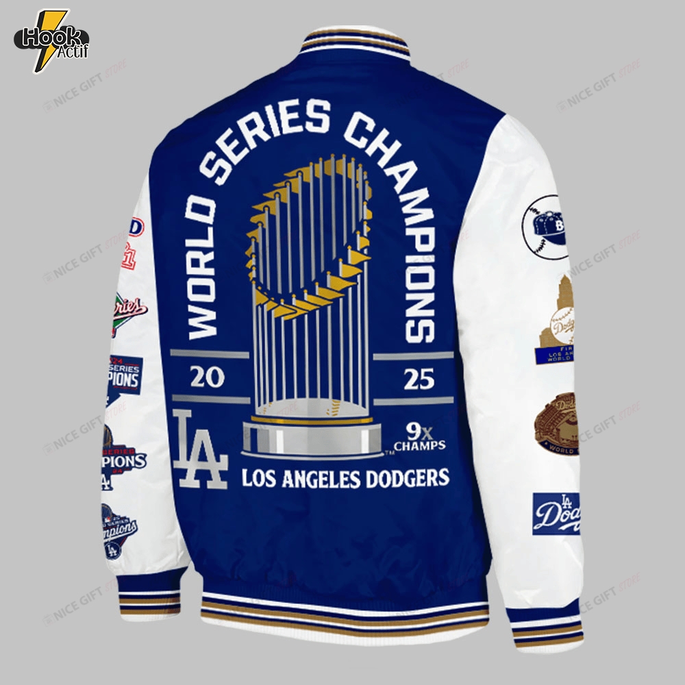 Los Angeles Dodgers World Series Champions 2025 Baseball Jacket Nicegift BJA Los Angeles Dodgers World Series Champions 2025 Baseball Jacket Nicegift BJA
