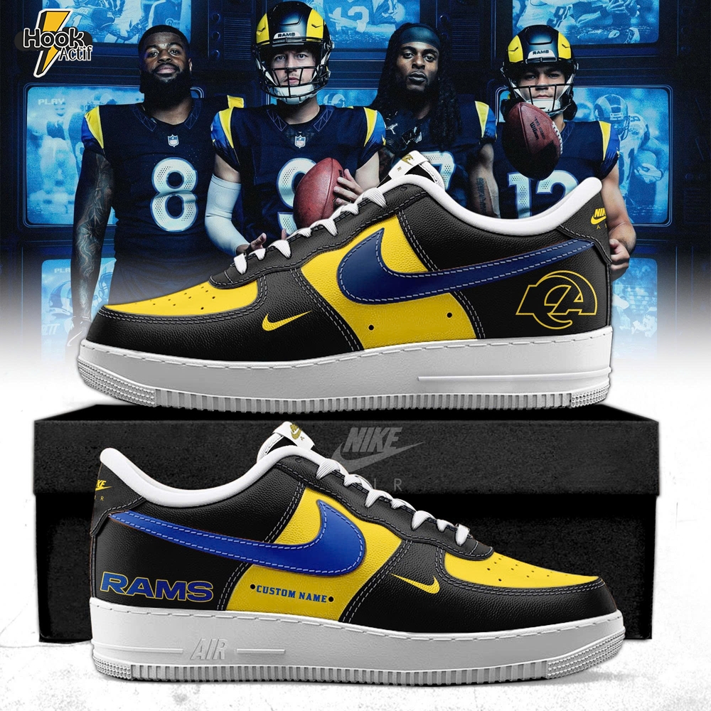 Los Angeles Rams 2025 Rivalries Midnight mode Special AF1 Sneakers Los Angeles Rams 2025 Rivalries Midnight mode Special AF1 Sneakers