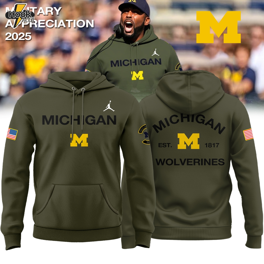 Michigan Wolverines Military Appreciation 2025 Special Hoodie Michigan Wolverines Military Appreciation 2025 Special Hoodie