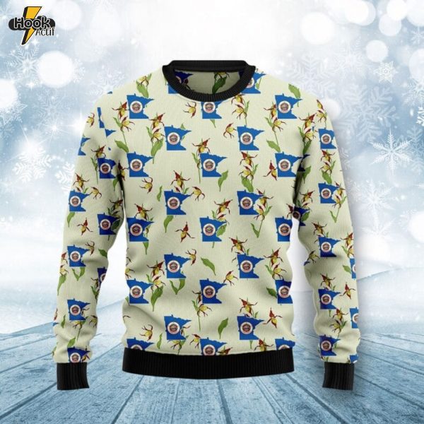 Minnesota Lady Slipper Ugly Christmas Sweater