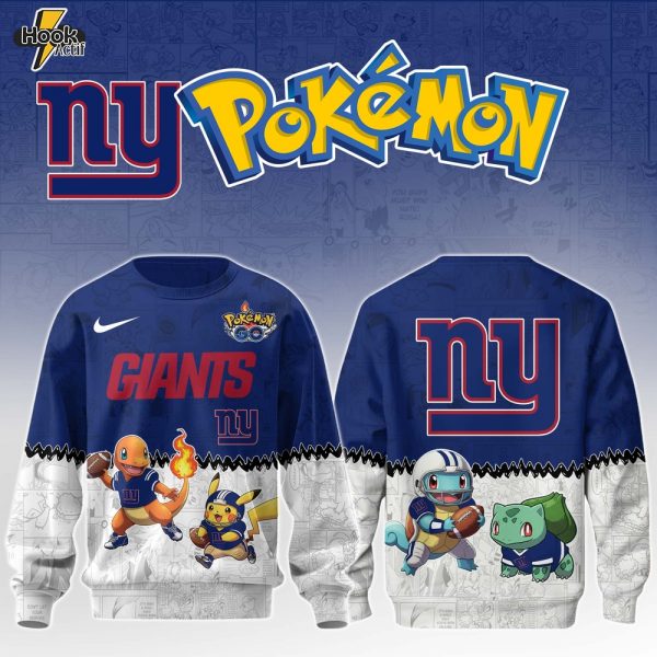 NY Giants Special Pokemon Limited Edition Sweatshirt