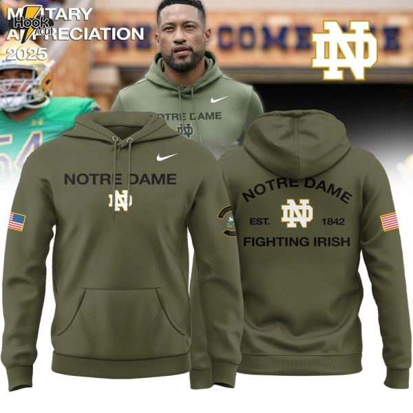Notre Dame Fighting Irish Military Appreciation 2025 Special Hoodie
