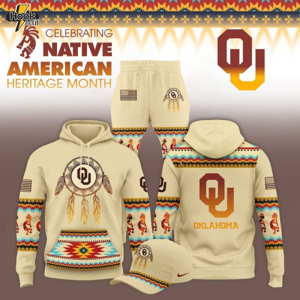 Oklahoma Sooners Celebrating Native American Heritage Root 2025 Hoodie Jogger and Cap