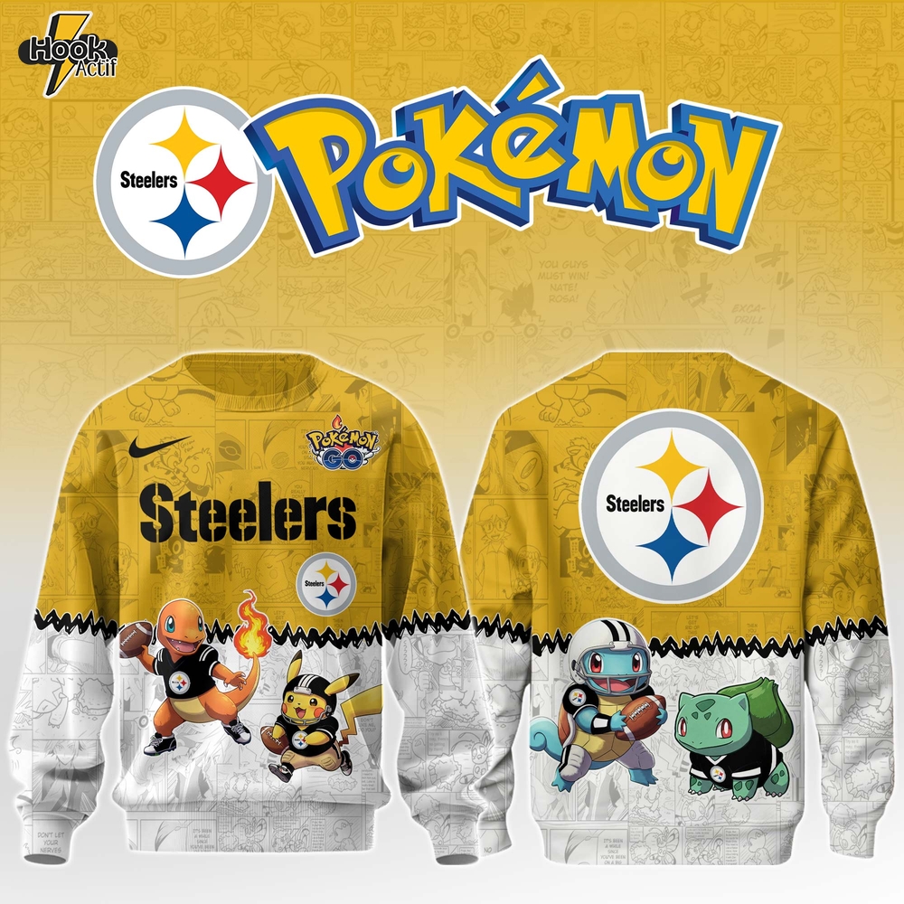 PIT Steelers Special Pokemon Limited Edition Sweatshirt PIT Steelers Special Pokemon Limited Edition Sweatshirt