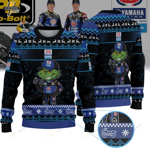 Pata Maxus Yamaha WorldSBK × Grinch Ugly Christmas Sweater
