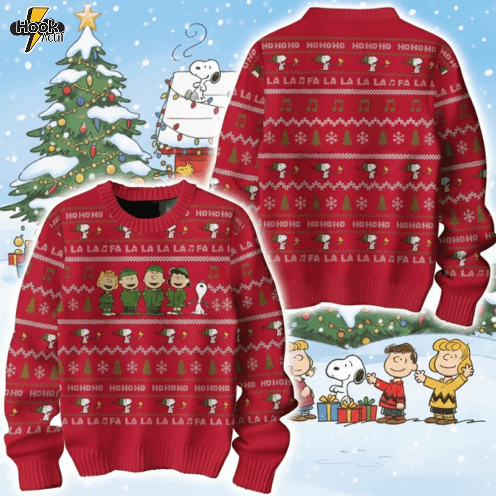 Personalized Snoopy Christmas Knitted Sweater Personalized Snoopy Christmas Knitted Sweater