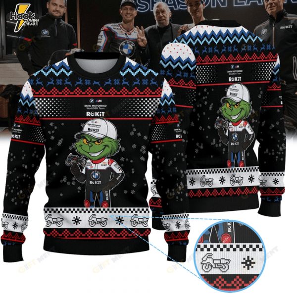 ROKiT BMW Motorrad WorldSBK Team WorldSBK × Grinch Ugly Christmas Sweater