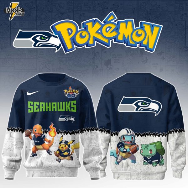 SEA Seahawks Special Pokemon Limited Edition Sweatshirt
