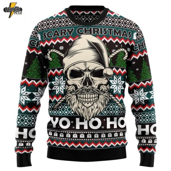 Skull Scary Christmas Ugly Christmas Sweater