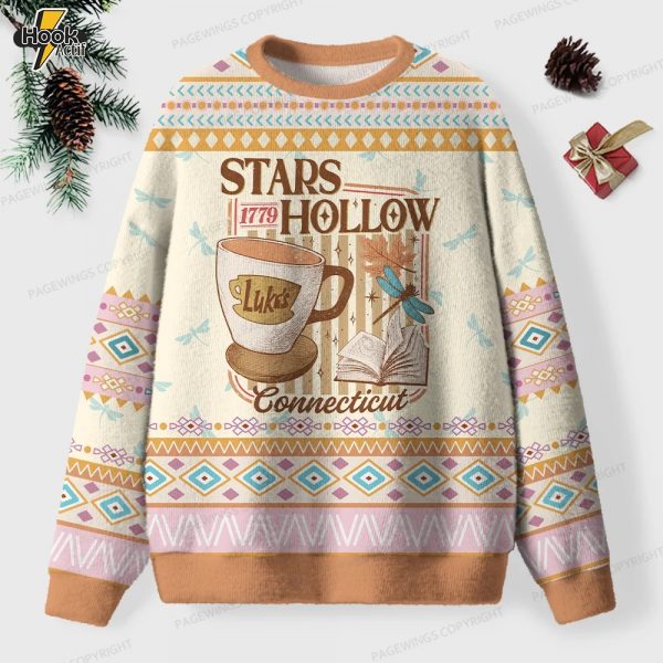 Stars Hollow 1779 Connecticut Unisex Ugly Knit Christmas Sweater