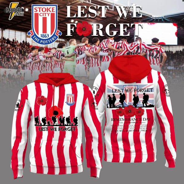 Stoke City FC Lest We Forget Limited Edition Hoodie