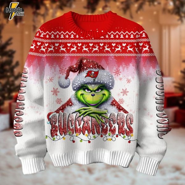 Tampa Bay Buccaneers x Grinch Christmas Sweater