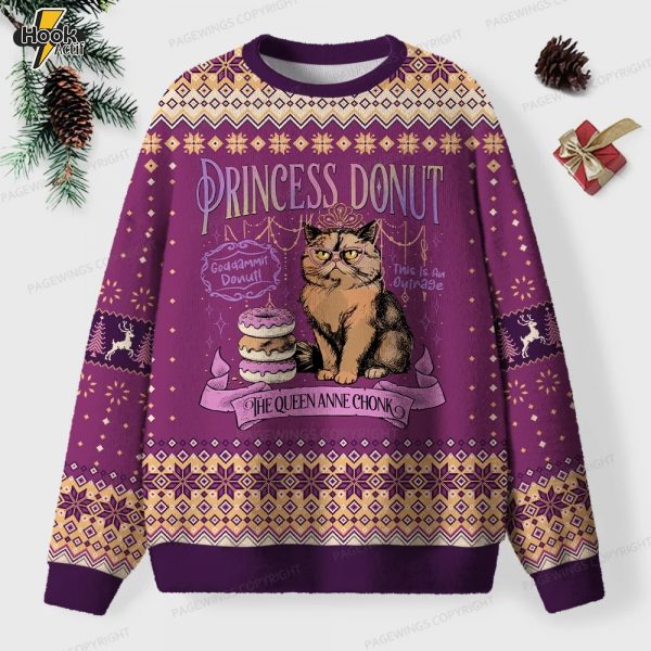 The Queen Anne Chonk Unisex Ugly Knit Christmas Sweater