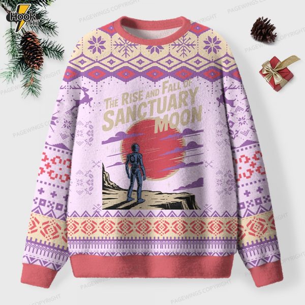 The Rise And Fall Of Sanctuary Moon Unisex Ugly Knit Christmas Sweater