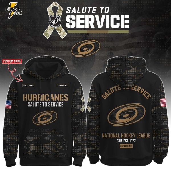 Veterans Day Salute Hoodie Carolina Hurricanes Edition
