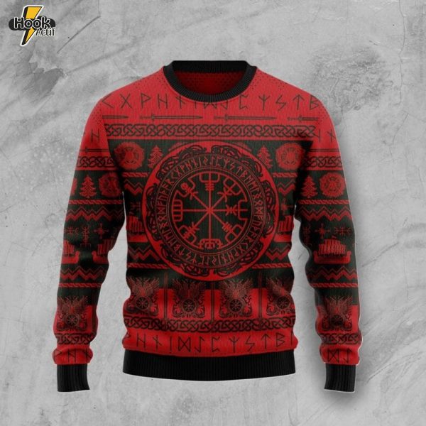Viking Vegvisir Ugly Christmas Sweater