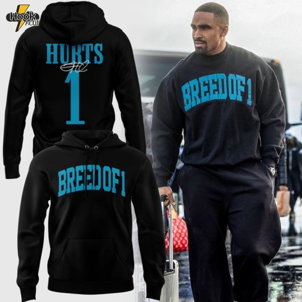 2025 Limited edition Hoodie "BREED OF 1" Jalen Hurts for fans Philadelphia Eagles