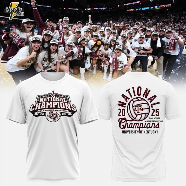 2025 National Champions – Texas A&M Women’s Volleyball Tee