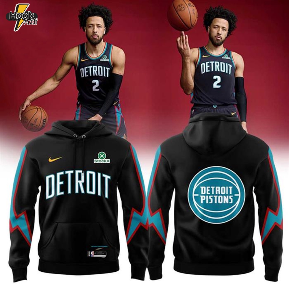 2025-26 City Edition Detroit Pistons Nike Hoodie 2025-26 City Edition Detroit Pistons Nike Hoodie