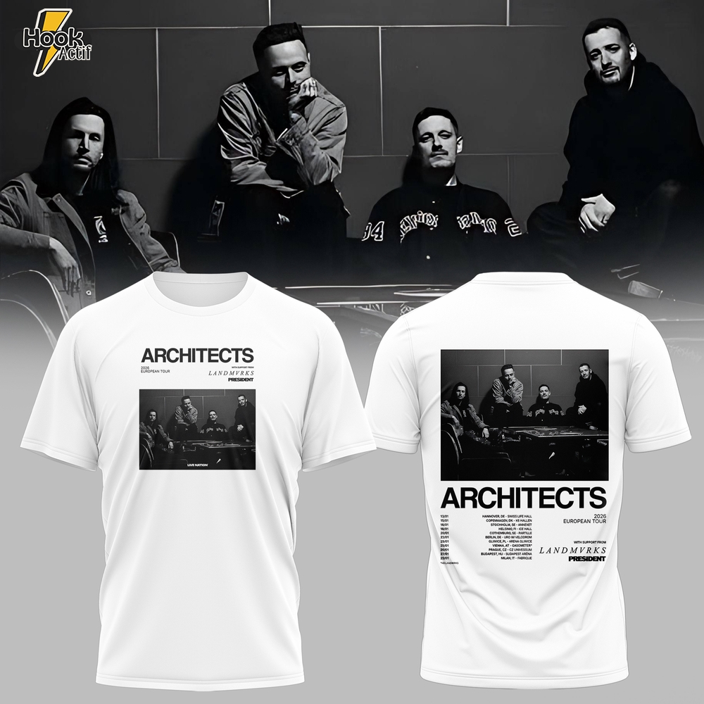 ARCHITECTS — 2026 European Tour Collection Tshirt ARCHITECTS — 2026 European Tour Collection Tshirt