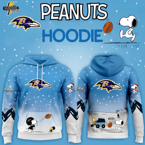 Baltimore Ravens x Peanuts Hoodie Christmas Limited Edition-3D Unisex Hoodie