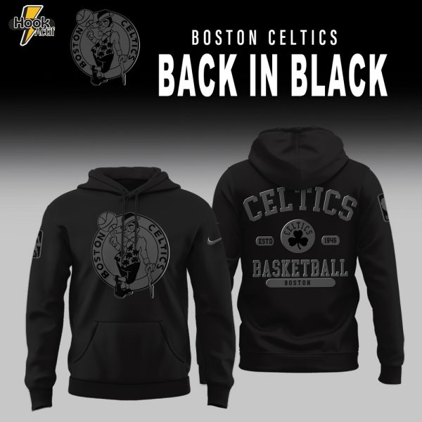 Boston Celtics Back in Black Limited Edition Hoodie