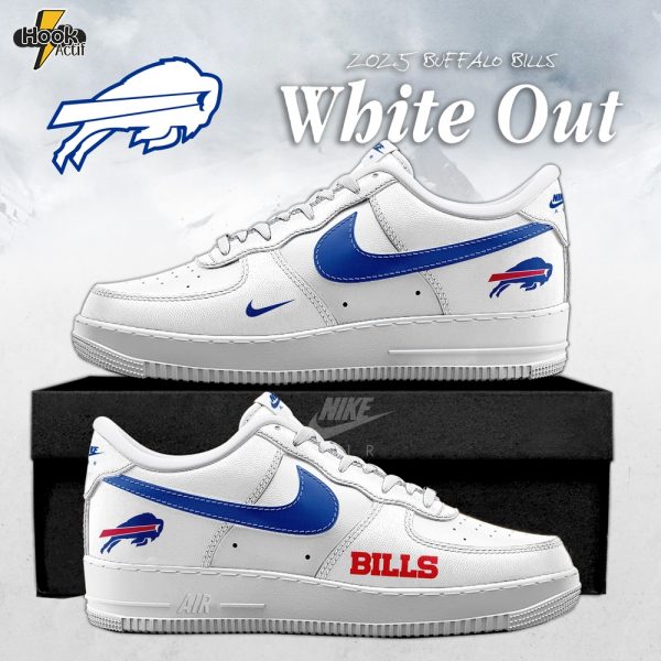 Buffalo Bills White Out 2025 Special Edition AF1 Sneakers