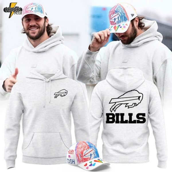 Bufffalo Bills Logo Gray Hoodie