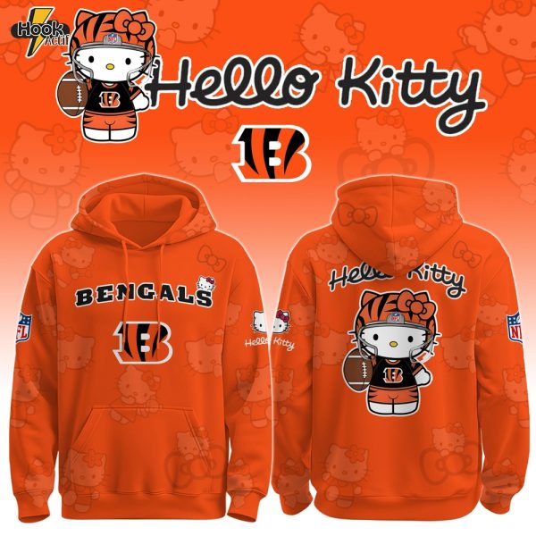 C Bengals x Hello Kitty Hoodie Limited , Selling Out Fast
