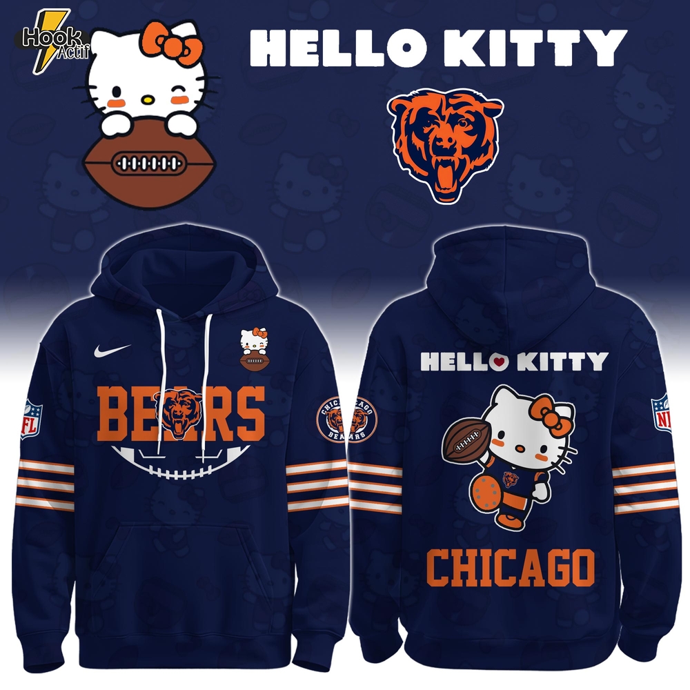 CHI Bears Special Hello Kitty Limited Edition Hoodie CHI Bears Special Hello Kitty Limited Edition Hoodie