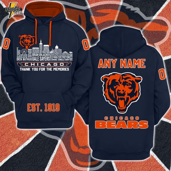 Chicago Bears x Legend City Football Hoodie Limited Edition-3D Unisex Hoodie