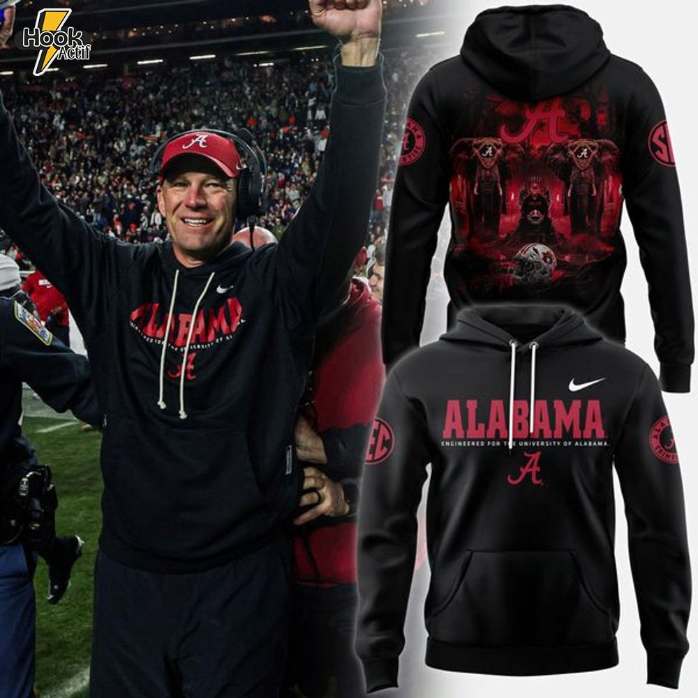 Coach Kalen DeBoer Alabama Sideline Men's Nike Pullover Hoodie Coach Kalen DeBoer Alabama Sideline Men's Nike Pullover Hoodie