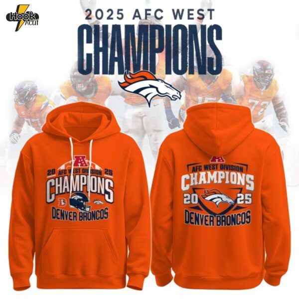DENVER 2025 AFC West CHAMPIONS Hoodie Limited Edition