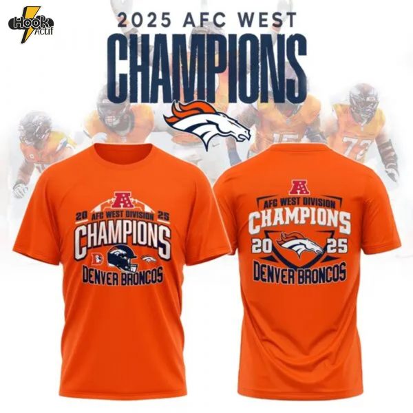 DENVER 2025 AFC West CHAMPIONS T-Shirt Limited Edition