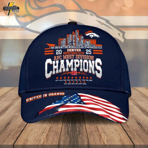 Denver Broncos 2025 AFC West Champions Classic Cap