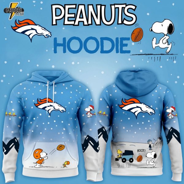 Denver Broncos x Peanuts Hoodie Christmas Limited Edition-3D Unisex Hoodie