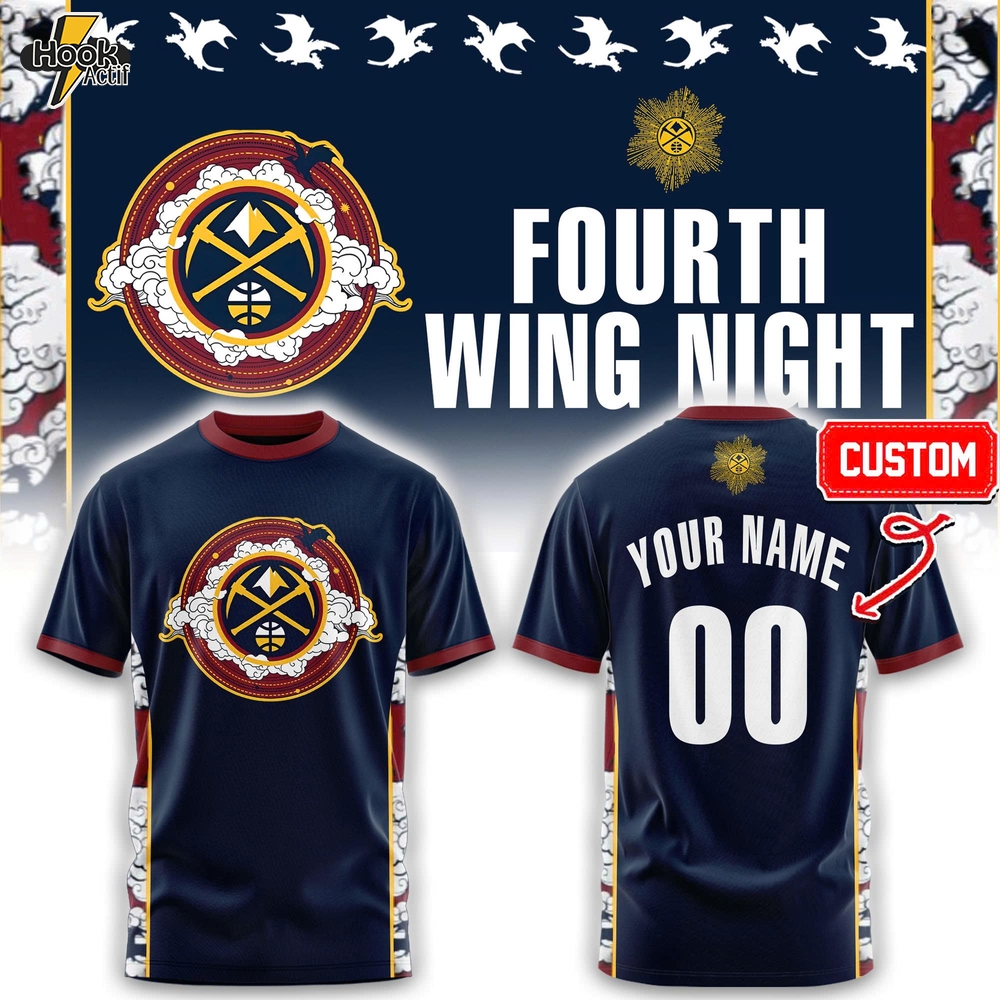Denver Nuggets Fourth Wing Night Limited Edition Tshirt | Jogger | Cap Custom Denver Nuggets Fourth Wing Night Limited Edition Tshirt | Jogger | Cap Custom