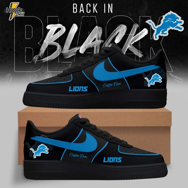 Detroit Lions – 2025 Back In Black Limited Edition AF1