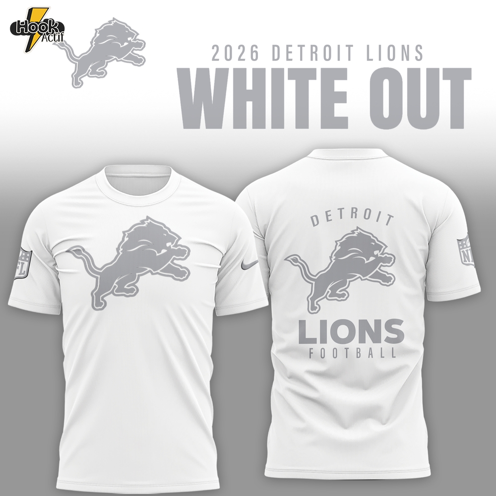 Detroit Lions 2026 White Out Limited Edition Shirt Detroit Lions 2026 White Out Limited Edition Shirt
