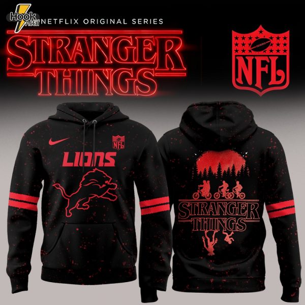 Detroit Lions NFL x Stranger Things Hoodie