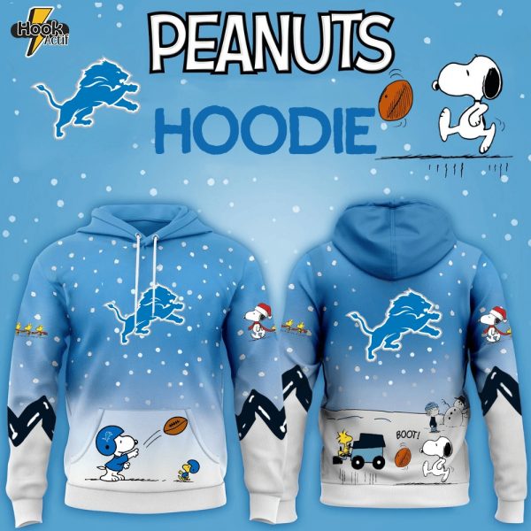 Detroit Lions x Peanuts Hoodie Christmas Limited Edition-3D Unisex Hoodie