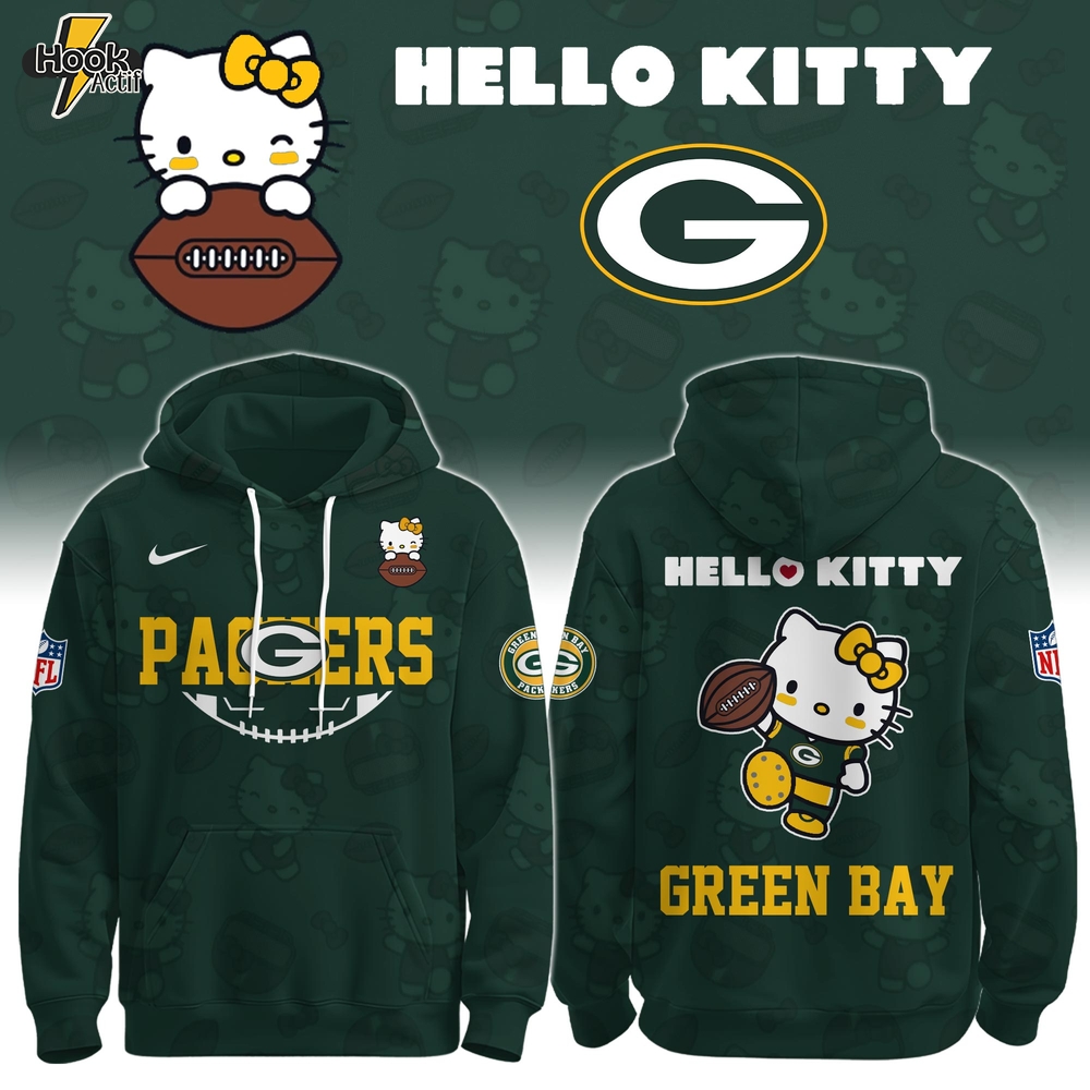 GB Packers Special Hello Kitty Limited Edition Hoodie GB Packers Special Hello Kitty Limited Edition Hoodie