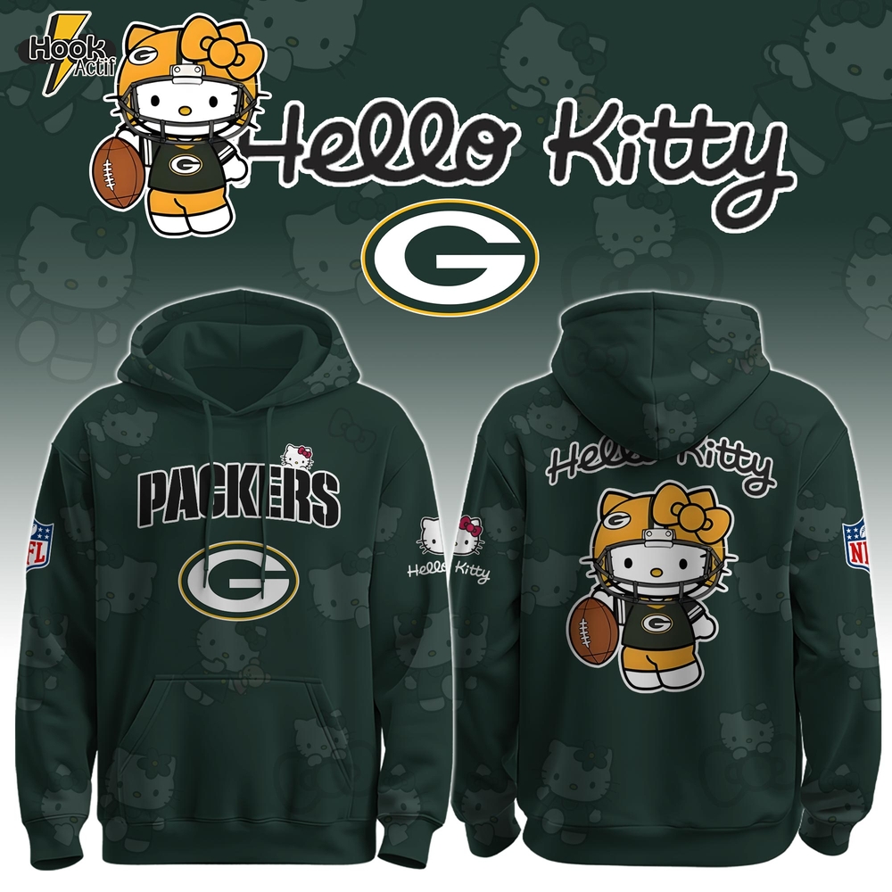 GB Packers x Hello Kitty Hoodie Limited , Selling Out Fast GB Packers x Hello Kitty Hoodie Limited , Selling Out Fast