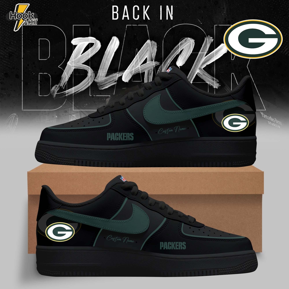 Green Bay Packers – 2025 Back In Black Limited Edition AF1 Green Bay Packers – 2025 Back In Black Limited Edition AF1
