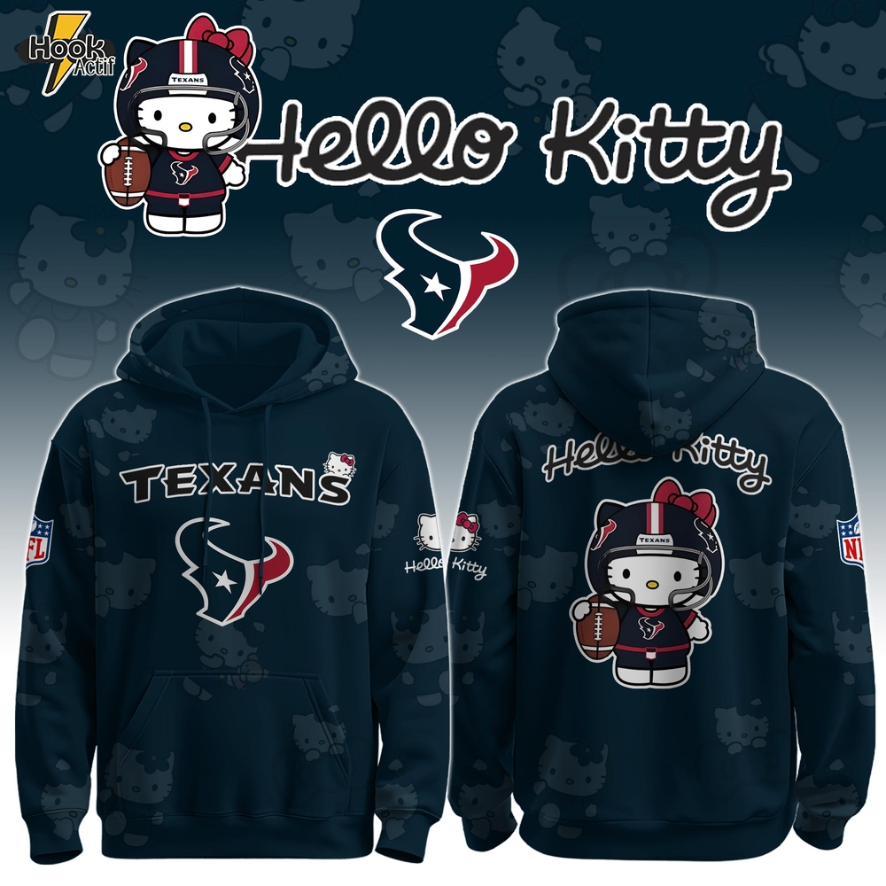 H Texans x Hello Kitty Hoodie Limited , Selling Out Fast H Texans x Hello Kitty Hoodie Limited , Selling Out Fast