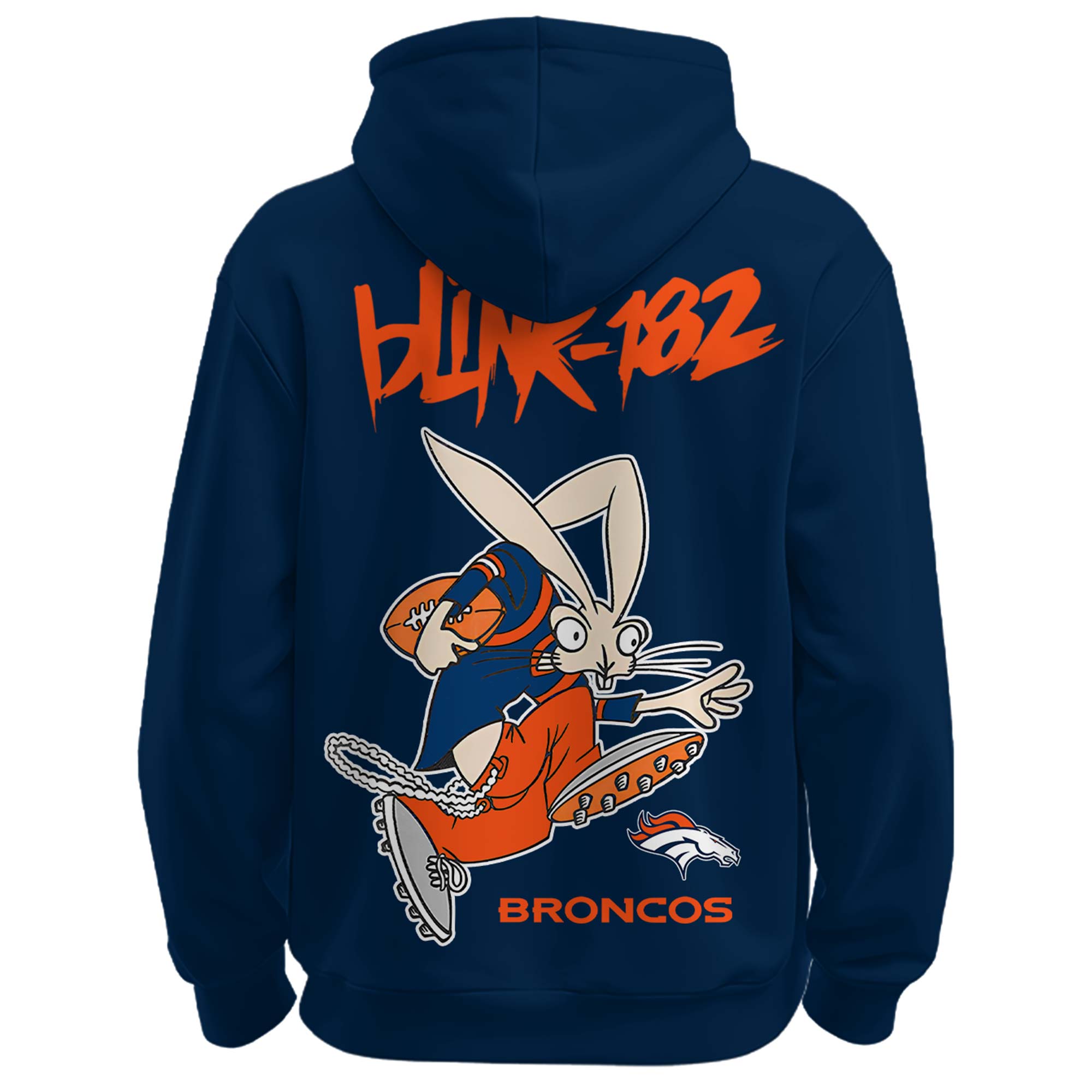 Broncos x Blink-182 Pop-Punk Football Hoodie Broncos x Blink-182 Pop-Punk Football Hoodie