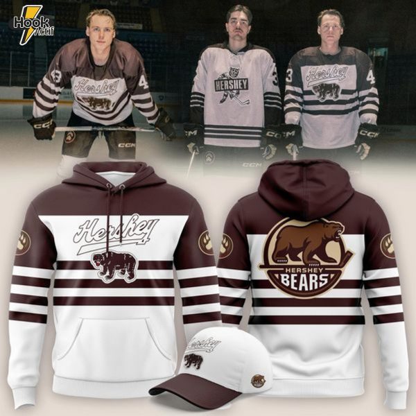 Hershey Bears 1970s "Skating Bear" Throwback Hoodie