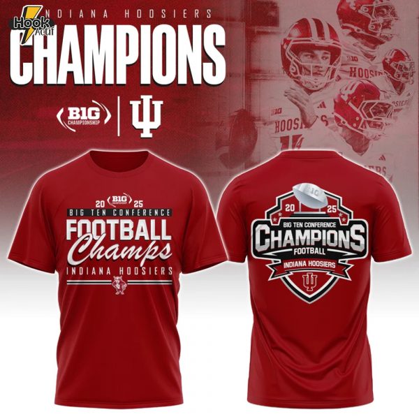 Indiana Hoosiers 2025 Big Ten Football Champions Limited Edition Shirt